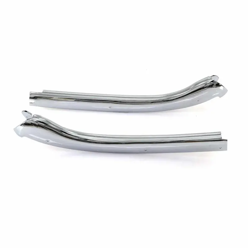 Header Moldings - Chrome - Pair - 67 Camaro Firebird Convertible