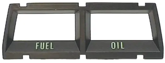 Console Gauge Fuel and Oil Bezel - 68-69 Camaro; 68-74 Chevy II Nova; 74 GTO