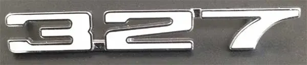 Fender Emblems - "327" - LH/RH Pair - 68 Camaro