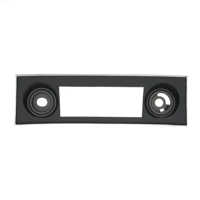 Center Dash Radio Cover Plate - Chrome and Black - 67-68 Camaro