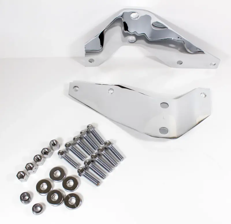 Front Bumper Bracket Set - Chrome - 53-56 F100 F250