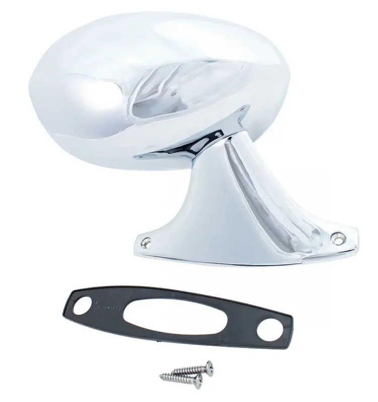 Outside Mirror - Sport Style - Chrome - Manual - RH - Dodge Plymouth 73-74 B Body