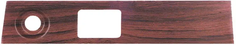 Wiper & Headlamp Switch Dash Plate - Woodgrain - 69 Camaro