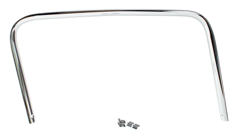 Door Glass Molding Trim Panel - Inner - Chrome - RH - 55-59 Chevy GMC Truck