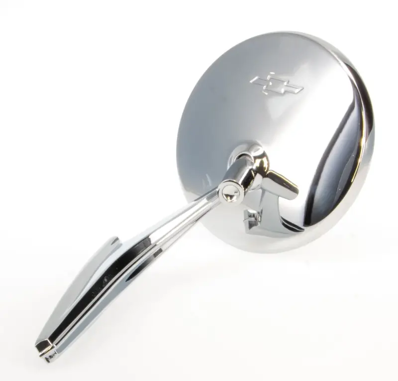 Door Mirror - Round with Bowtie - LH or RH - 66-67 Camaro Chevelle Nova