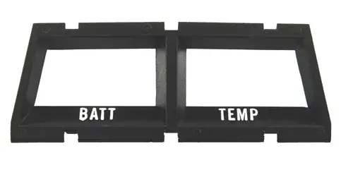 Console Gauge Battery and Temp Bezel - 71-76 Nova Ventura; 74 GTO