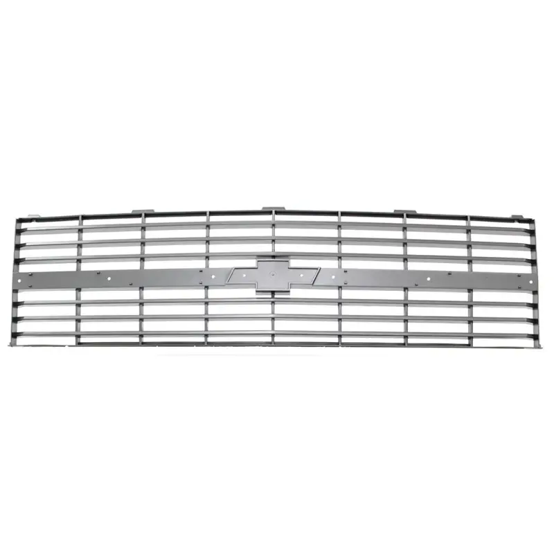 Premium Grille - OE Style with Emblem Mount - Dark Gray - Dual Headlights - 83-84 Chevy CK Pickup Blazer Suburban