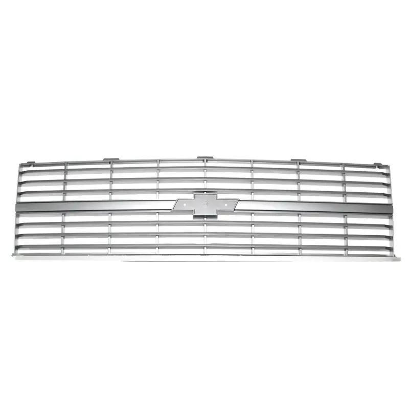 Premium Grille - OE Style with Emblem Mount - Argent Gray - Single Headlight - 83-84 Chevy CK Pickup Blazer Suburban