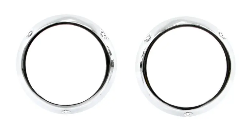 Headlight Bezels - Chrome - Pair - 66-70 Bronco