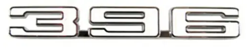 Fender Emblem - RH - "396" - 68 Camaro
