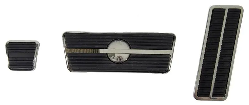 Pedal Pad & Trim Kit - Automatic Transmission with Disc Brakes - 69-81 Camaro Firebird; 69-74 Nova
