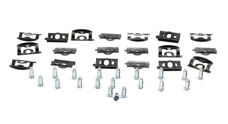 Back Glass Molding Clip and Screw Set - 40pcs - 68-70 Charger