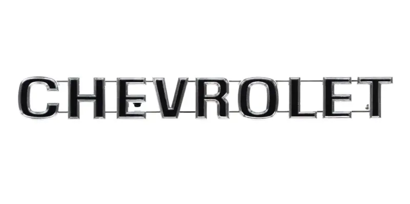 Tailgate Emblem - "Chevrolet" - 73-80 Chevy C/K Fleetside Pickup; 73-78 Blazer