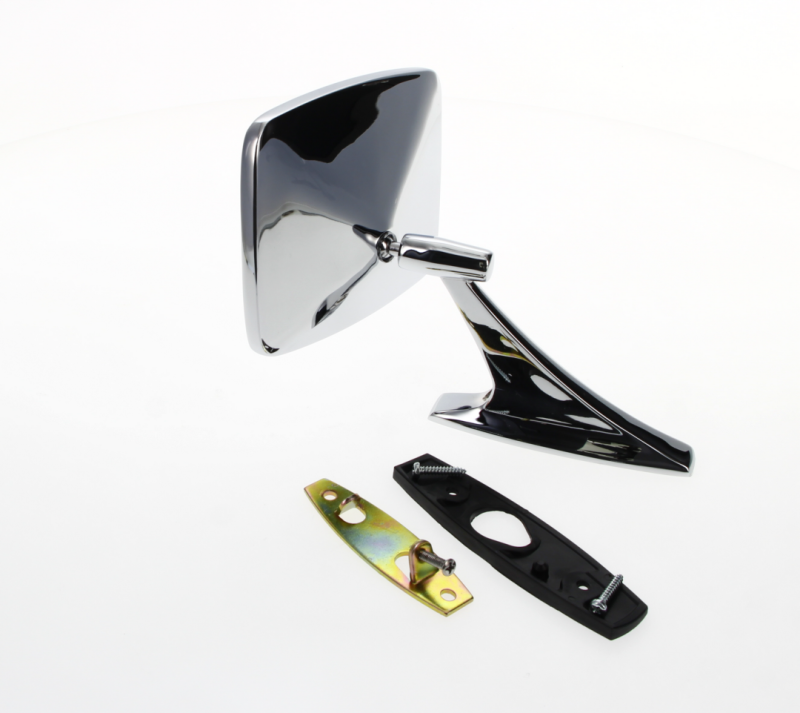 Door Mirror - Chrome - Small Style - LH or RH - 73-91 Chevy GMC CK Squarebody Truck