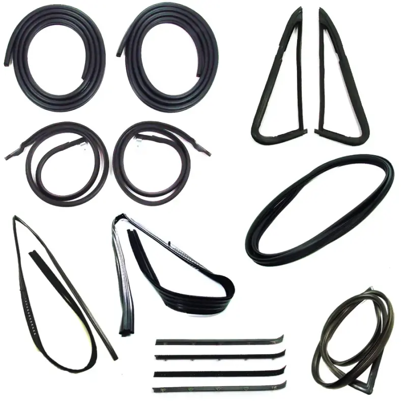 Weatherstrip Kit - Full - w/o Reveal Trim Groove - w/ 1pc Vent Window Seal - 14pcs - 85-87 Chevy GMC C/K Pickup Truck