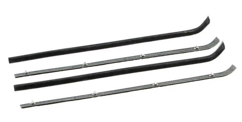 Front Door Beltline Window Felts - Inner & Outer - 4pcs - 64-66 Chevy GMC Truck