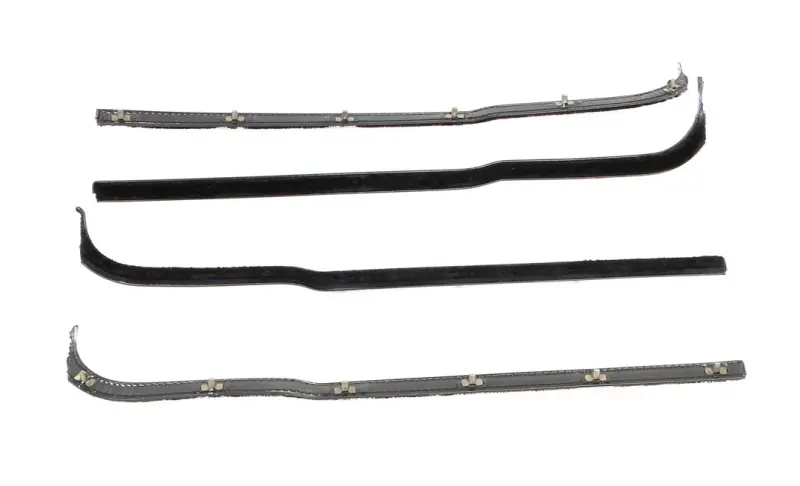 Front Door Beltline Window Felts - Black - 4pcs - 61-66 Ford F100 F250 F350 Pickup