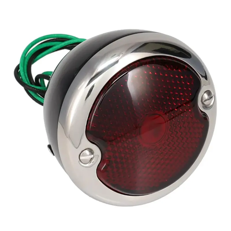 Tail Light Assembly - Black Housing - 12 Volt - LH - 48-52 Ford F1 F2