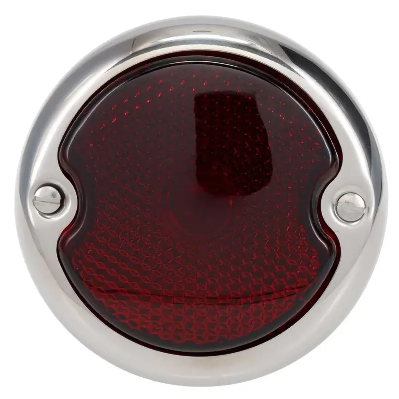Tail Light Assembly - Stainless Housing - 12 Volt - LH - 48-52 Ford F1 F2