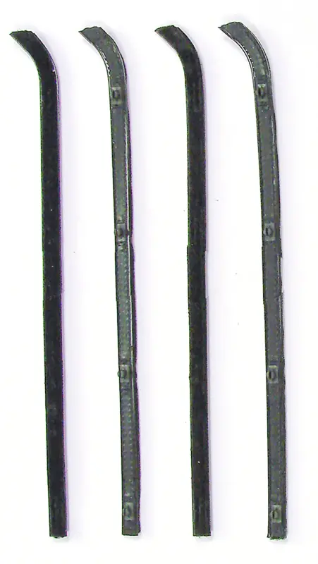 Front Door Beltline Window Felts - Inner & Outer - 55-59 Chevy GMC Truck Suburban