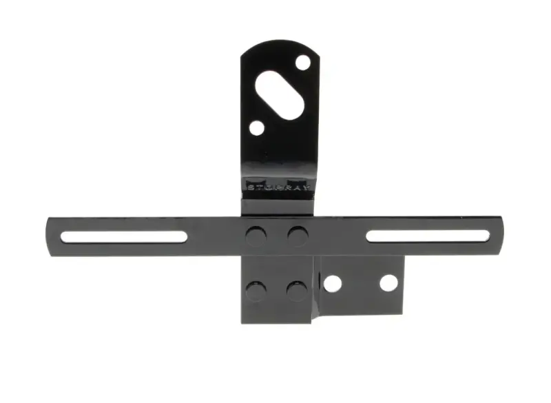 Tail Lamp Bracket - LH - with License Bracket - Black - 47-53 Chevy GMC Pickup Truck