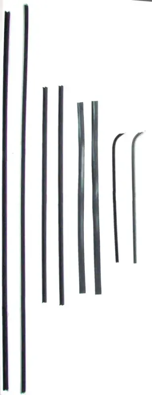 Front Door Window Channel Kit - 8pcs - 51-55 Chevy GMC Pickup Truck Suburban
