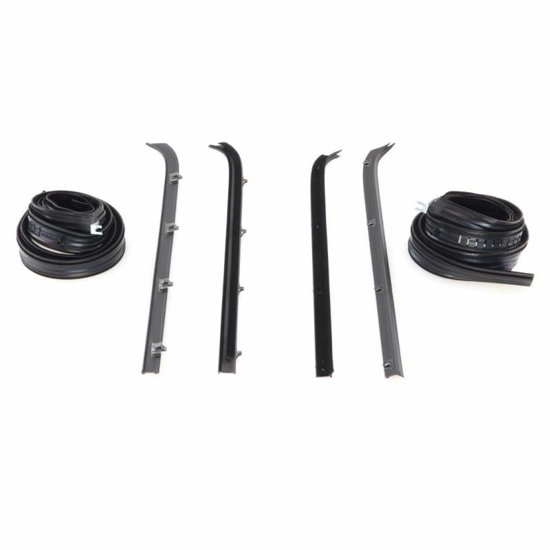 Rear Door Window Channel Kit - 73-91 Chevy GMC CK Crew Cab Trucks Suburban