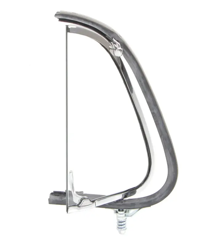 Vent Window Assembly - RH - Clear Glass - Chrome Frame - 48-50 F1 F2 Ford Pickup Truck