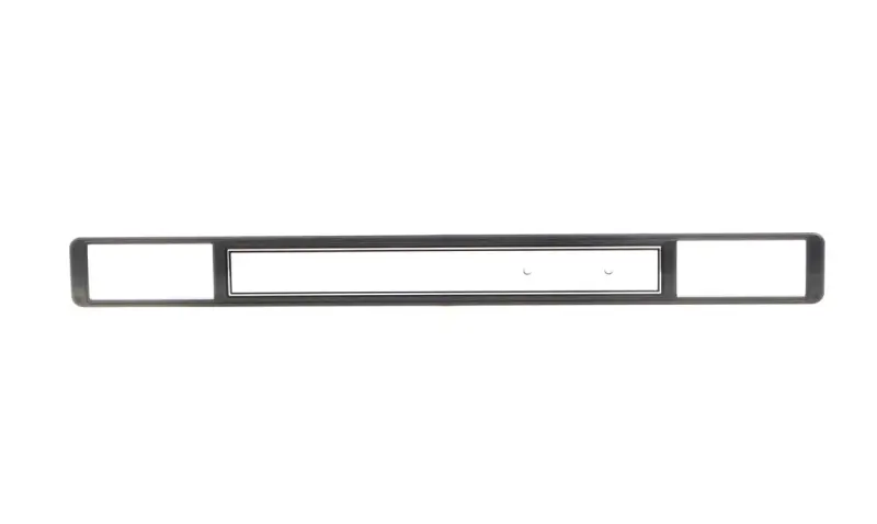Dash Molding Air Vent Bezel - w/ AC - Brushed / Black - 78-80 Chevy GMC C/K Truck Blazer Jimmy Suburban