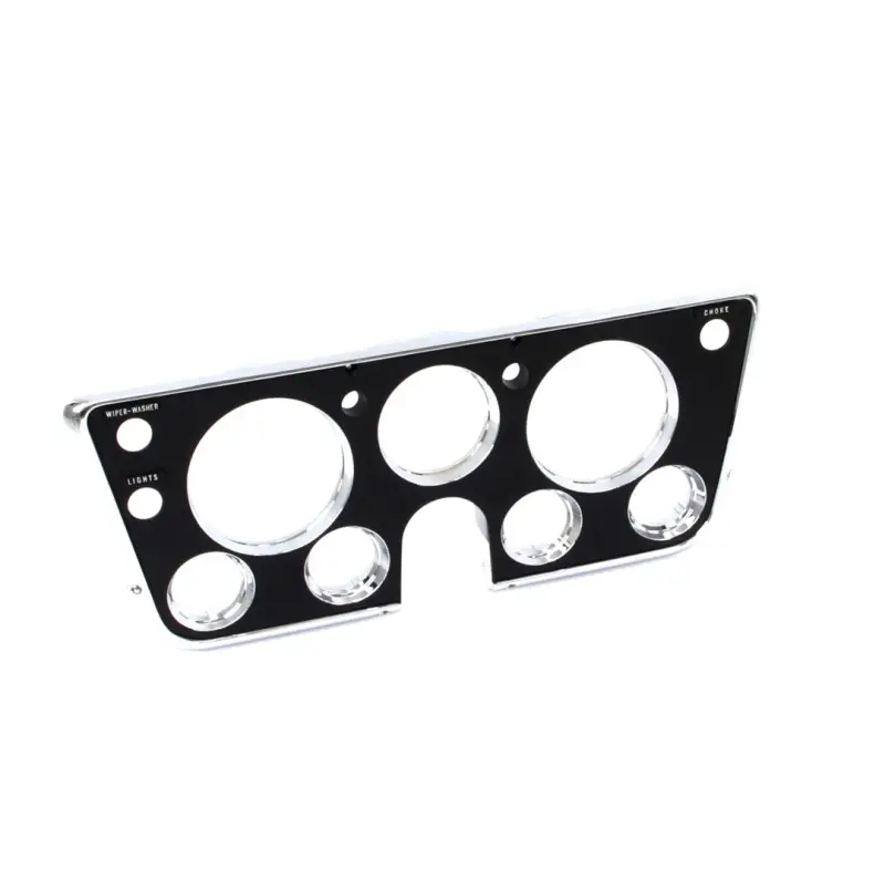 Dash Bezel - Chrome/Black - w/Choke - 67-68 Chevy GMC C/K Pickup Truck Blazer Jimmy Suburban