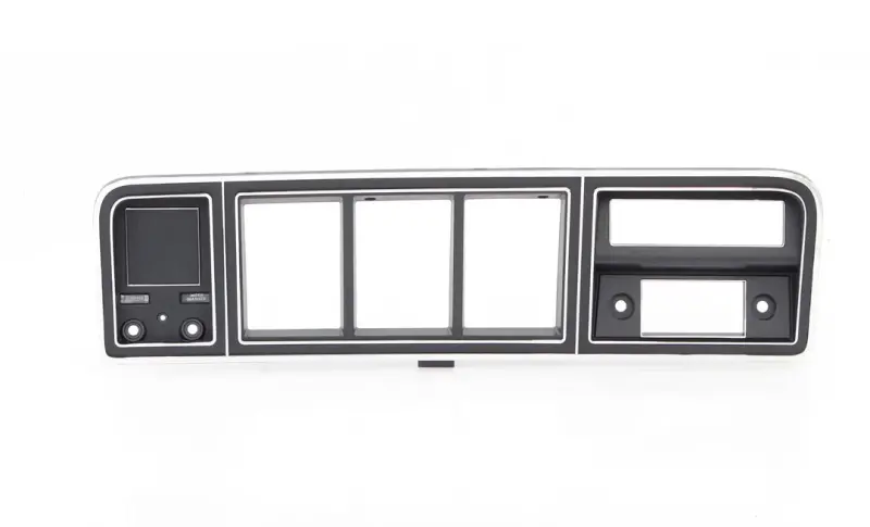 Dash Bezel - Black - w/o AC - 73-79 Ford F100 F150 F250 F350 Truck, 78-79 Bronco