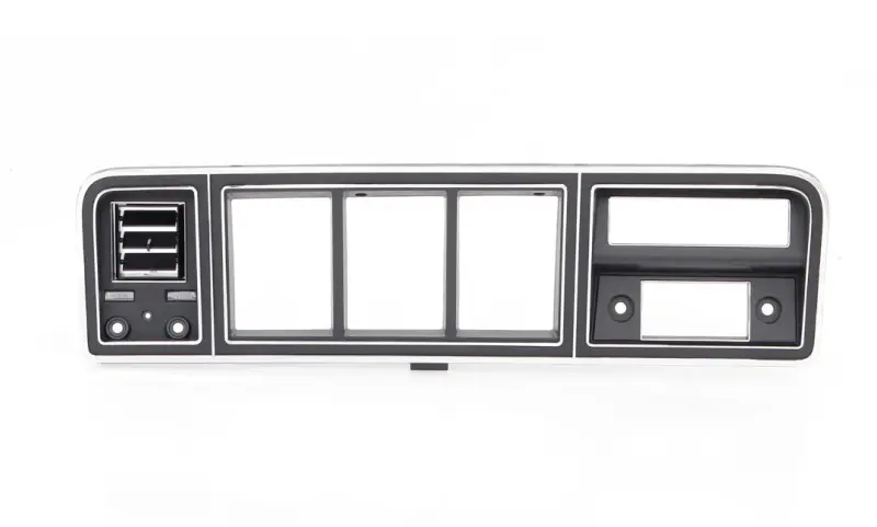 Dash Bezel - Black - with AC - 73-79 Ford F100 F150 F250 F350 Truck 78-79 Bronco