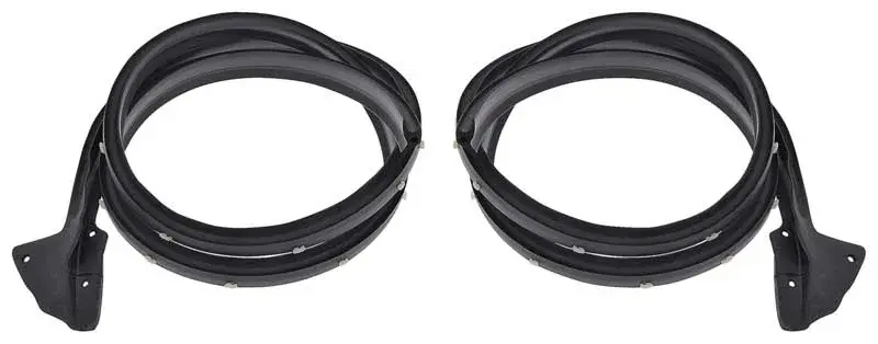 Door Weatherstrips - Pair - 67-72 Dodge Plymouth A-Body Hardtop, Fastback or Convertible