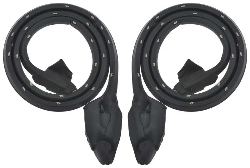 Door Weatherstrips - Pair - 73-76 Dodge Plymouth A-Body Hardtop or Fastback