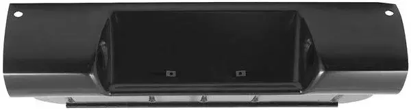 Rear Center Bumper Assembly - w/ Inner Pan & Hinge - 55-58 Chevy GMC Cameo Pickup Truck