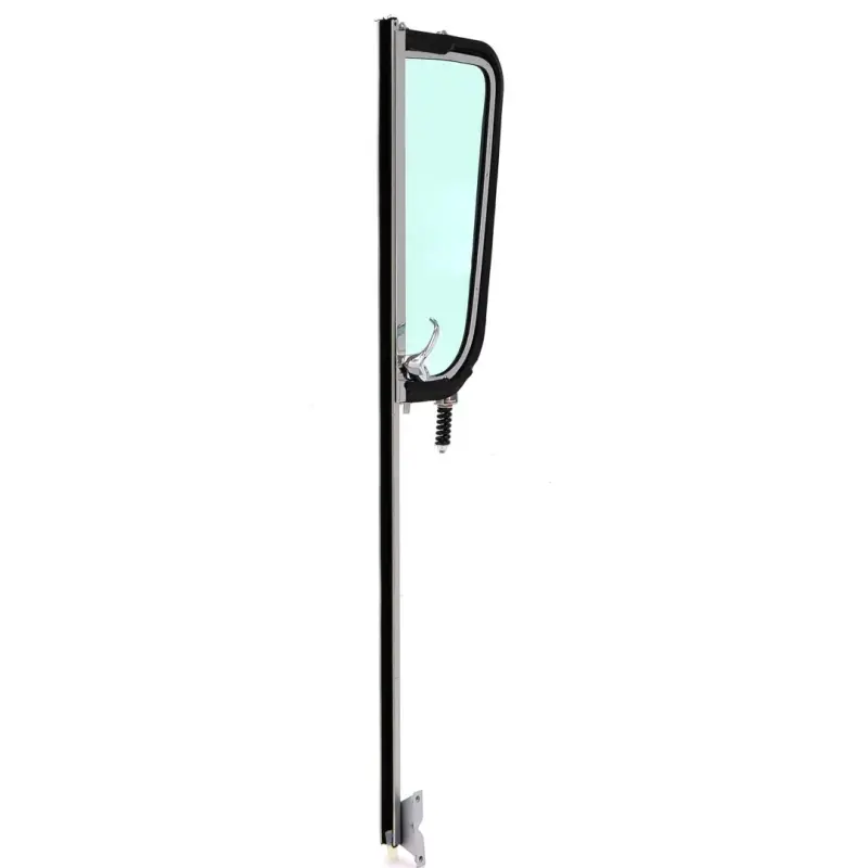 Vent Window Assembly - LH - Green Tinted Glass - Chrome Frame - 55-59 Chevy GMC Pickup Truck Suburban