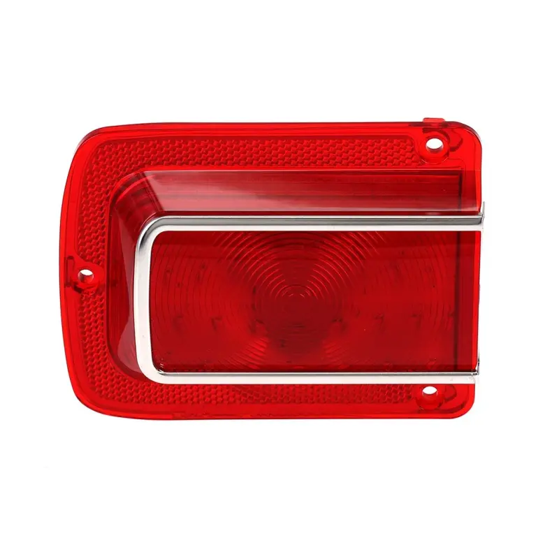 Tail Light Lens - Red - 41 Red LED - Stainless Bezel - LH - 65 Chevelle Malibu