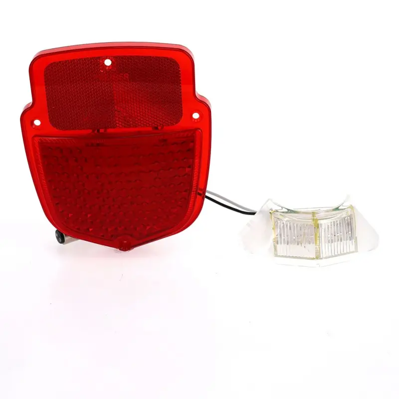 Tail Light Lens - Red Lens - 38 Red Sequential LED - 12 White License Lamp LED - LH - 55-66 Ford F100 F250 Flareside Truck