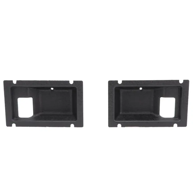 Front Door Handle Escutcheons - Black - Pair - 77-80 Chevy GMC CK Pickup Blazer Jimmy Suburban