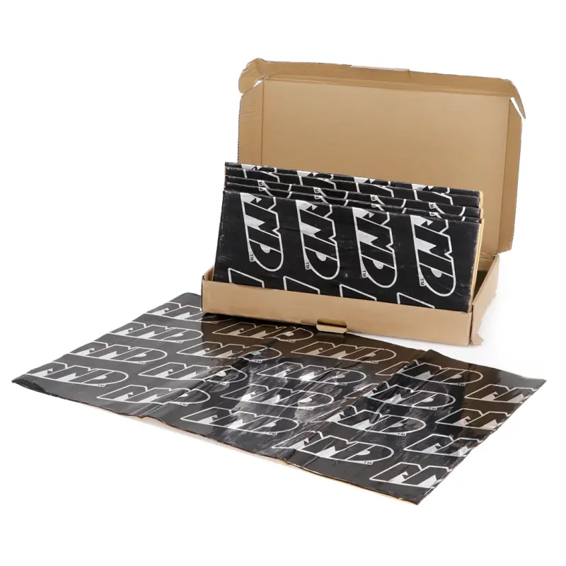SilentDrive Pro Mat Sound Deadener Kit - Black Silver - Box of 10 Sheets - 43 Square Feet
