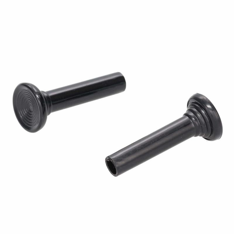 Door Lock Knobs - Black Pair - 67 All GM Cars