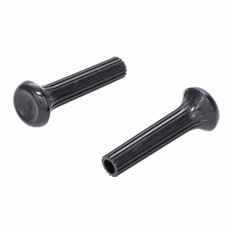 Door Lock Knobs - Black Pair - 68 All GM Cars