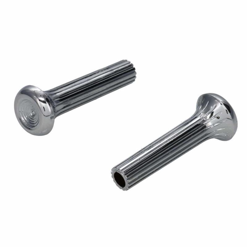 Door Lock Knobs - Chrome Pair - 69-70 All GM Cars except 70 Camaro Firebird