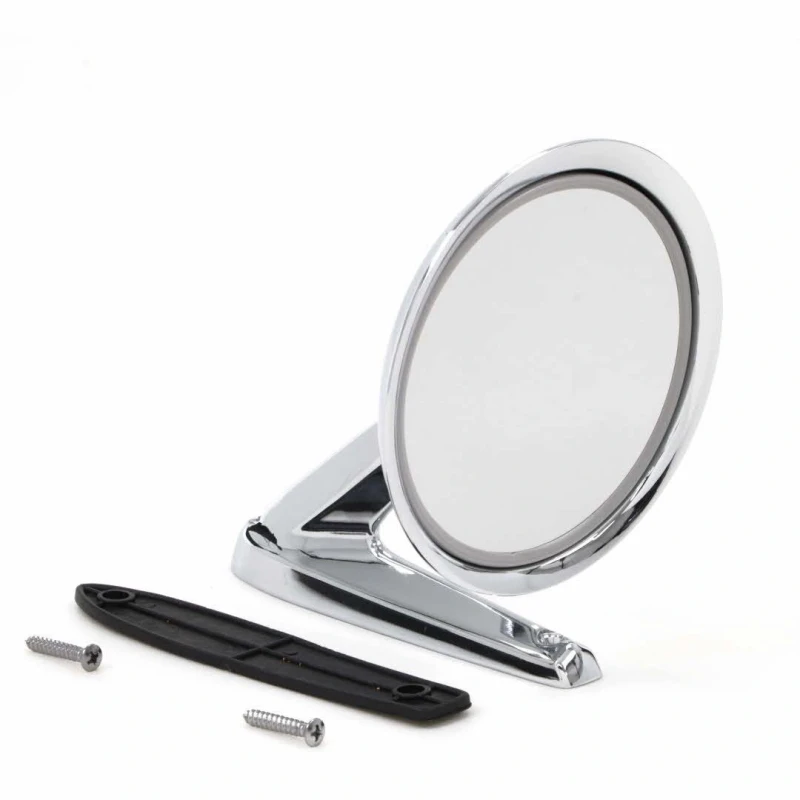 Outside Rear View Mirror Kit - Standard Chrome - 63-66 Fairlane Galaxie Bronco