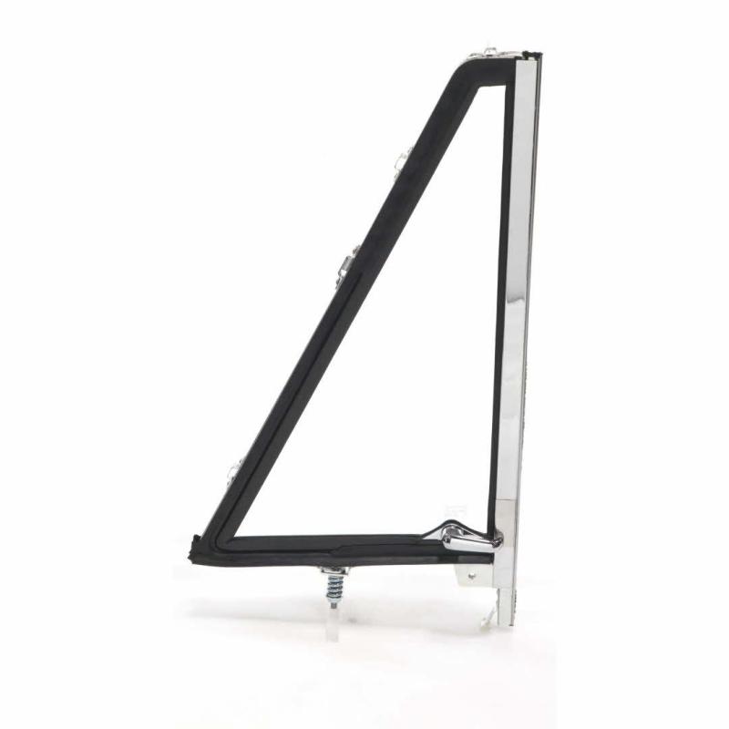Vent Window Assembly - Clear Glass Black Frame - LH - 66-67 Bronco