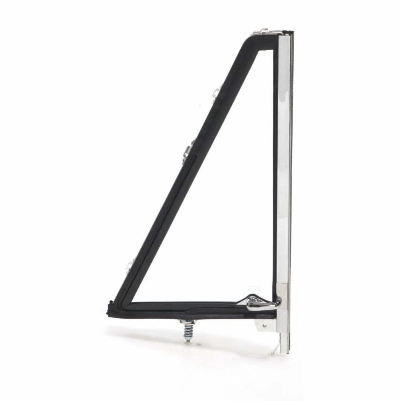 Vent Window Assembly - Clear Glass Black Frame - RH - 66-67 Bronco