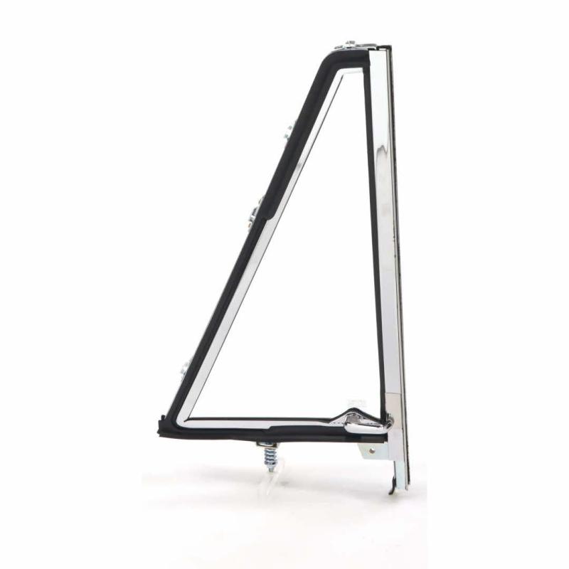 Vent Window Assembly - Clear Glass Chrome Frame - RH - 66-67 Bronco
