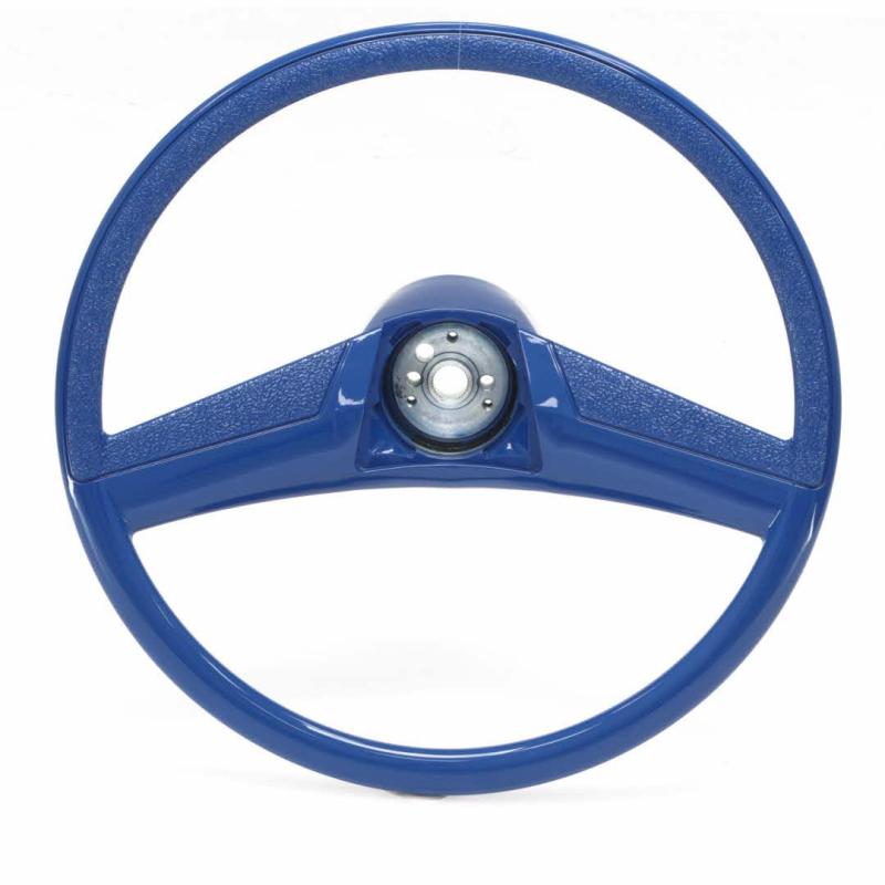 Steering Wheel - Blue - 70-72 Chevrolet GMC CK Truck - Aftermarket 15-Inch Diameter