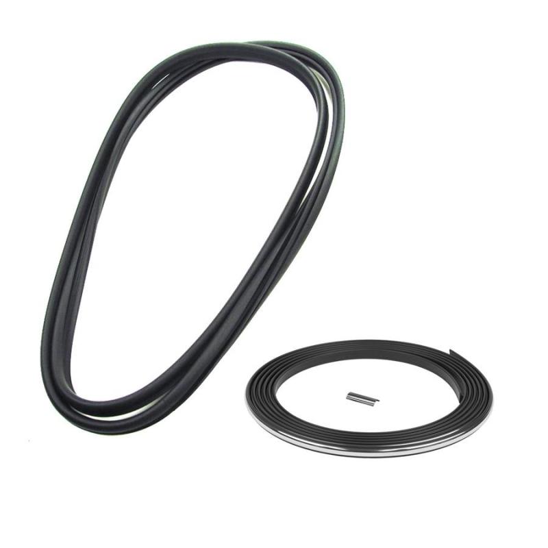 Windshield Gasket Seal w/ Trim Groove - with Chrome Lockstrip - 73-91 Chevy GMC CK Truck SUV