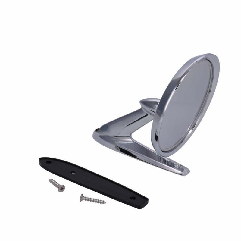 Outside Door Mirror Kit - Chrome - RH - 64-66 Fairlane Galaxie 66 Bronco